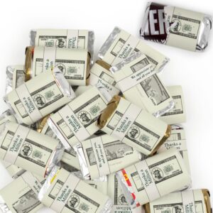 40 Pcs Thank You Candy Employee Appreciation Chocolate Miniatures - Green Thank You Brand - 12 oz - Milk, Krackel, Mr. Good, Special Dark - No Assembly