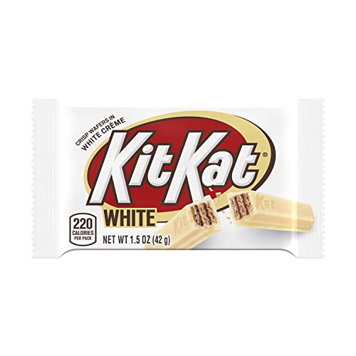 KIT KAT White Creme Wafer Candy Bars 1.5 oz (24 Count) Kosher Bulk Pack ...