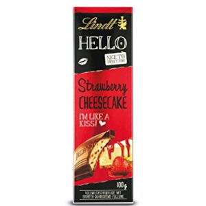 Lindt Hello Strawberry Cheesecake Milk Chocolate Bar 100g