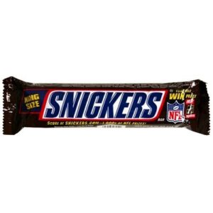 Snickers Chocolate Candy Bar, 24-Count King Size, 2 Piece, Twist Wrap, Display Box
