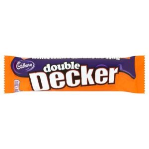 Cadbury Double Decker Bar 54.5g (Pack of 24) - Milk Chocolate, British Brand, 2 Layers, Occasion Treats