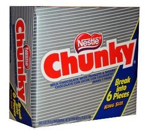 "King Size Nestle Chunky Candy Bars - 6 Count Pack - Chunky Bars"