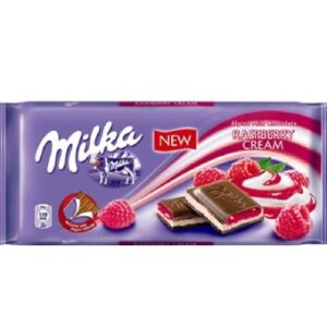 Milka Raspberry 35.2oz Pack of 10 Alpine Milk Chocolate Bars