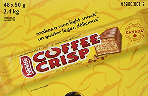 Nestle Coffee Crisp Bar 1 76 Oz 48 Pack Wafer And Coffee Creme Made In Canada Nibbleq