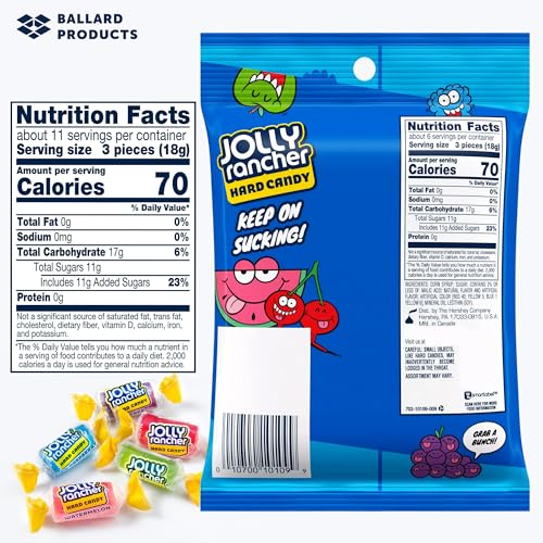 Jolly Ranchers Bulk Hard Candy Variety Pack – 3 Bags (3.8oz) – 5 ...