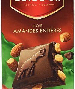 Cote D'Or Dark Chocolate w/Almonds 200g - Belgian Gourmet Chocolate