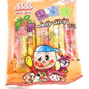Jin Jin Jelly Strip Assorted Flavors 14.1 Oz