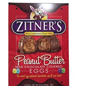 Zitner's Peanut Butter Chocolate Covered Eggs 9 oz 8 Eggs Pack