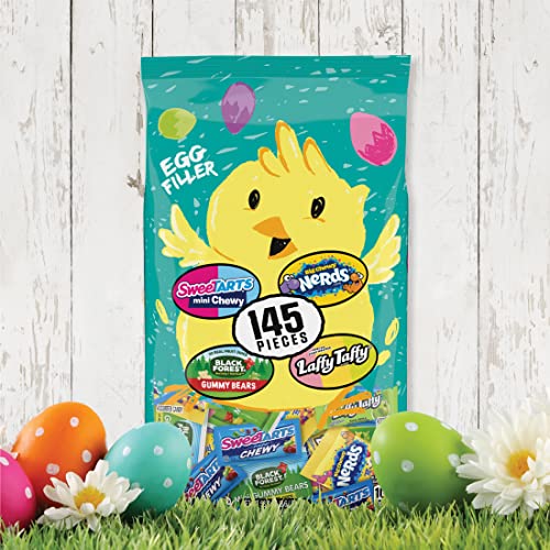 SweeTARTS, Black Forest, Laffy Taffy & Nerds Easter Egg Filler Variety ...