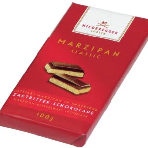 Dark Chocolate Marzipan Bar 100g - Bittersweet Delight