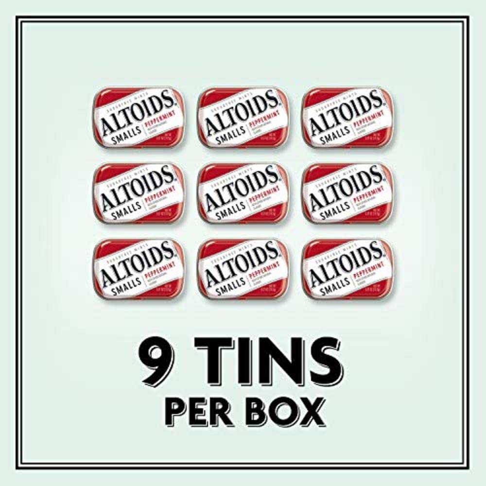 Altoids Smalls Peppermint Breath Mints 9 Count Sugarfree Freshener ...