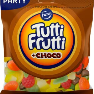 Fazer Tutti Frutti + Choco 325g Mix Chocolate Liquorice Fruity Wine Gums Candy