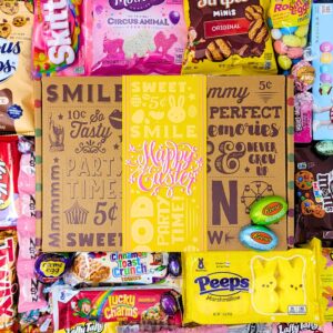 EASTER CANDY CARE PACKAGE - Chocolate Bars, Marshmallow Peeps, Foil Egg Candies, Sweet Snacks - Vintage Candy Co.