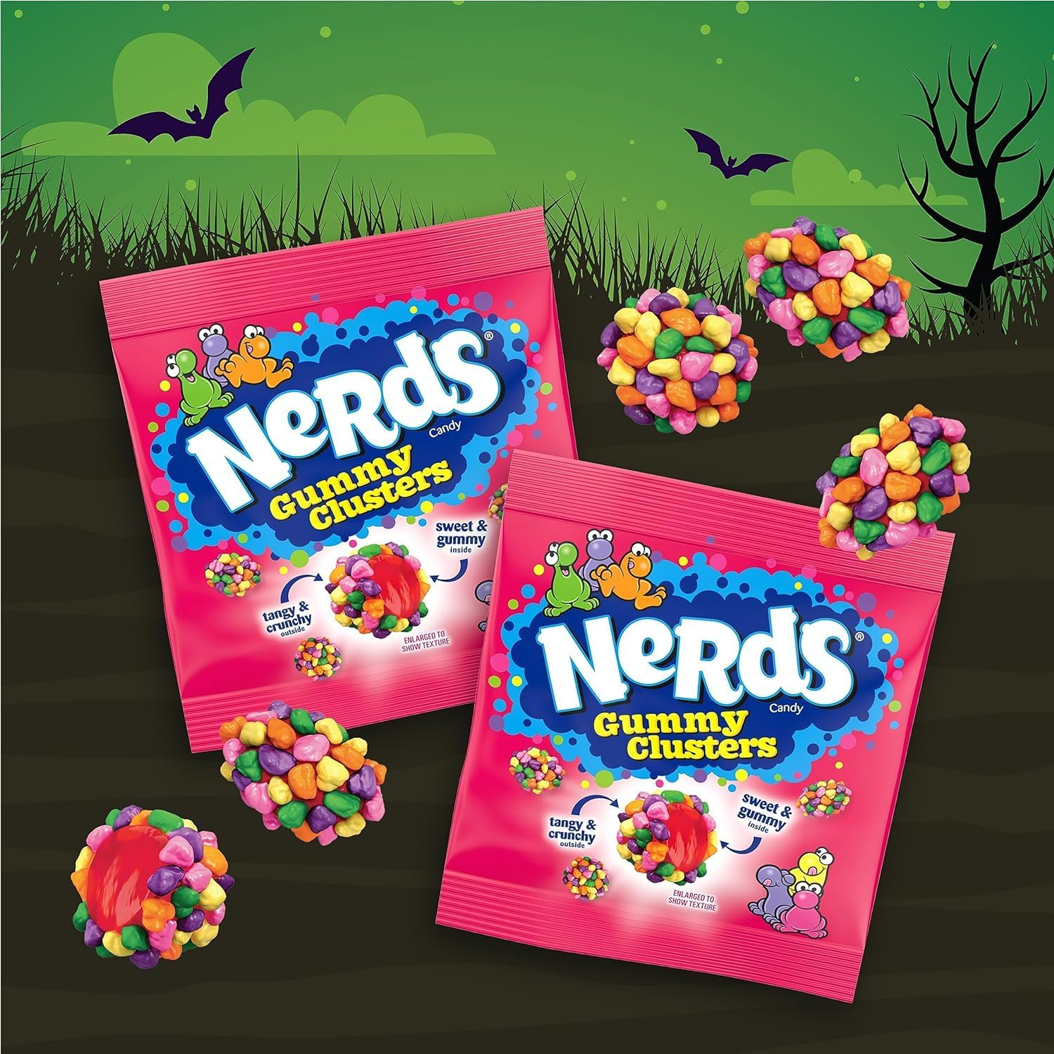 Nerds Gummy Cluster Treat Size Bags – 1 LB – Bulk Individually Wrapped ...