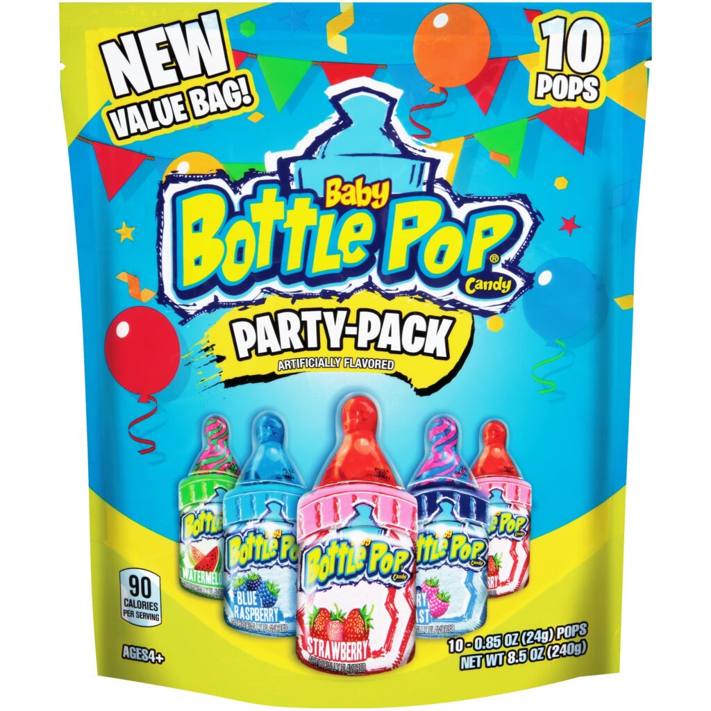 Baby Bottle Pop Easter Candy Party Pack 10 Count Fruity Lollipops