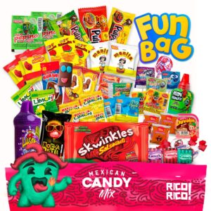 RICO RICO Mexican Candy Mix 50 pcs - Dulces Mexicanos Surtidos, Spicy Sweet Sour Candies