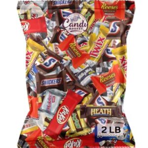 Assorted Bulk Chocolate Mix - Snickers, Kit Kat, Milky Way, Twix, Whoopers, Heath & More - 32oz