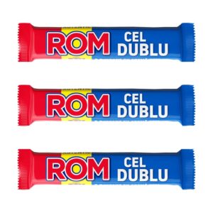 Authentic Rom Cel Dublu Romanian Chocolate - 3 Pcs x 50 g each - Kandia