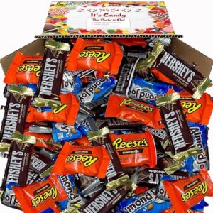BULK CHOCOLATE CANDY BAR MIX, 42.50 Ounces, 76 Piece Variety Individually Wrapped Fun Size Candy Bars