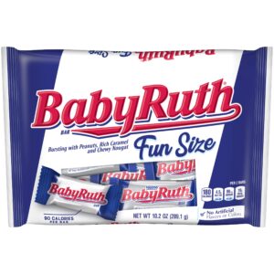 Baby Ruth Chocolate Caramel Nougat Peanut Fun 10.2 Oz Bag 1ct