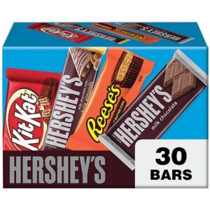 Bulk Chocolate Variety Pack, Hershey's Candy Bars, 60 Count, 5.6 Pounds Bussin Boxes