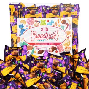 CADBURY Caramello Milk Chocolate and Creamy Caramel Miniatures Candy Bars - Individually Wrapped 2lb