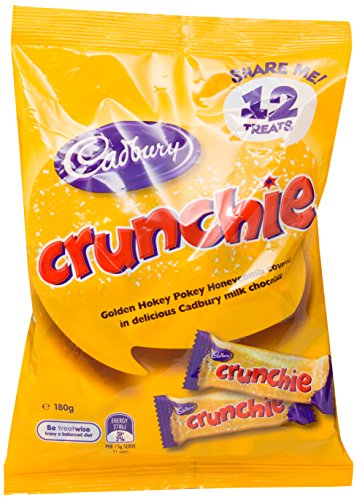 Cadbury Crunchie 210g Milk Chocolate Candy Bar | 12 Treats for Sharing ...