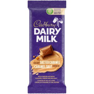 Cadbury Dairy Milk Creamy Salted Caramel Chocolate Bar 95g/3 oz Canada Brand: Cadbury