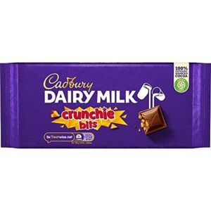 Cadbury Dairy Milk Crunchie 180g - Delicious Chocolate Bar with Crunchie Pieces