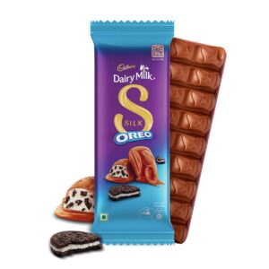 Cadbury Dairy Milk Silk Oreo Chocolate Bar 130g Delicious Cream-Filled Oreo Cookie Pieces Smooth Cadbury Milk Chocolate