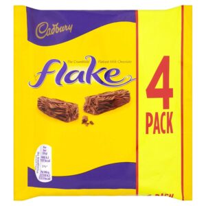 Cadbury Flake Chocolate Bar 80g Pack of 12 - Crumbliest UK Milk Chocolate