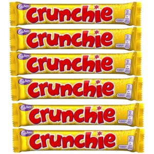 Cadburys Crunchie Bars | British Chocolate Candy - 6 Bars, Full Size