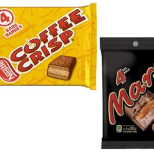 Canadian Candy 4 Coffee Crisp Chocolate Bars and 4 Mars Bars Chocolate Bars Bundle - MWP