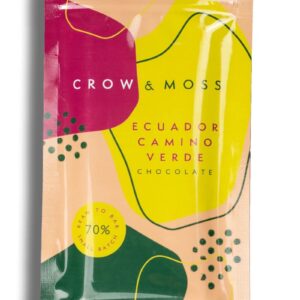 Crow & Moss Chocolate 70% Ecuador Camino Verde Dark | Bean-to-bar | Direct-trade Cacao | Organic | 70g