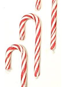 Diabetic-Friendly Sugar-Free 3.5-Inch Handmade Peppermint Candy Canes - 9 Individually Bagged