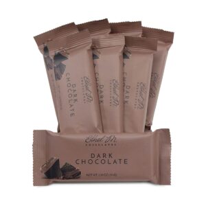 Ethel M Chocolates Premium Dark Chocolate Bars Box Set of 8 Blend Of Decadent Sweet & Bitter Dark Chocolate Kosher 8 Pieces