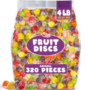 Fruit Flavored Hard Candy - 4 lbs Assorted Individually Wrapped Classic Candy - Great for All Ages
