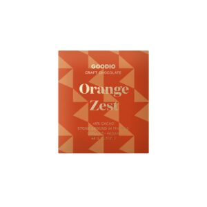 Goodio Raw & Organic Chocolate, Orange Zest 49% - 1.7 oz - Goodio