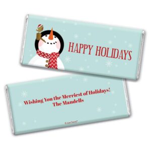 Holiday Snowman Christmas Candy Bars Wrappers 25 Wrappers Just Candy 12 Bars