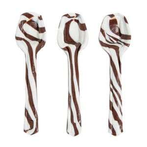 Hot Cocoa Flavored Hard Candy Spoons - 1 Dozen Stirrers for Hot Chocolate, Winter Treats