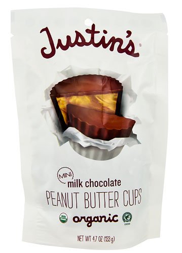 Justin’s Organic Mini Peanut Butter Cups Milk Chocolate 4.7 oz 2 pc ...