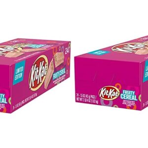 KIT KAT Fruity Cereal 1.5oz Bars, 24ct - LIMITED EDITION - Bulk Candy for Birthdays, Parties, Snacks - Great Gift (2 Pack)
