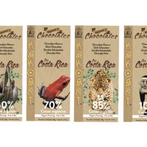 Kakoart Bruno's Chocolate | Pure Dark Chocolate Bars, 1.75oz/50g, 7 pack | Organic Single Origin Trinitarian Cacao from Costa Rica, certified by the USDA, Gluten free, Vegan (Variety Pure Dark)