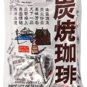 Kasugai Sumiyaki Japanese Roasted Coffee Candy - 3.35 Oz - Authentic Hard Candy with Rich Flavor