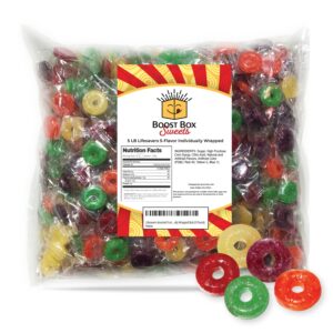 Life Savers Assorted Fruit Flavors Hard Candy - Individually Wrapped Bulk 5 Pound Pack