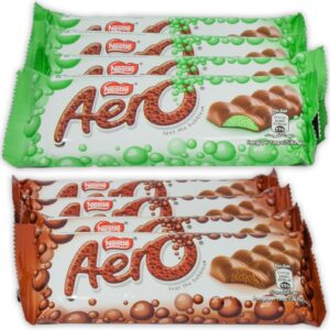 Nestle Aero Milk Chocolate and Peppermint Bar, 27g x 8 Bars, Nestle UK