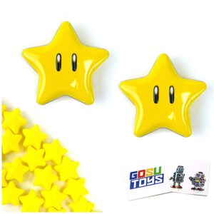 Nintendo Super Mario Bros Super Star Candies 2 Pack with 2 Collectible GosuToys Stickers