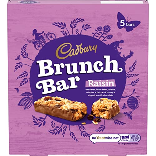 Original Cadbury Brunch Bar Raisin Pack Imported UK England Cadbury ...