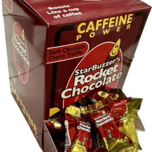 Rocket Chocolate Dark Chocolate Cherry Caffeinated Truffles 50 Count