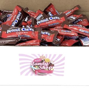 SECRET CANDY SHOP Peanut Chews Dark Chocolate Bars Candy 1.5lb Box